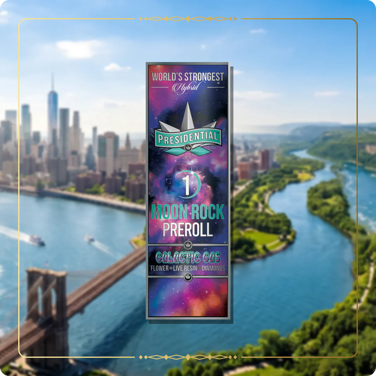 Galactic Gas Presidential pre-roll variant 2 for the New York home collection