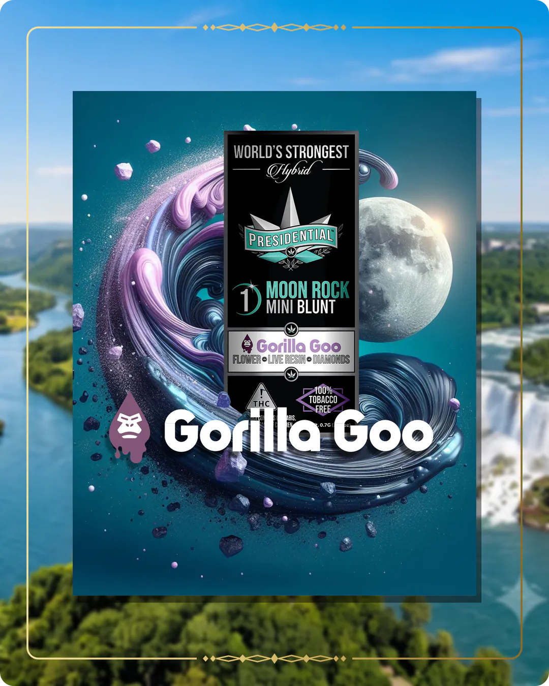 Gorilla Goo Presidential Moon Rock for the New York home collection